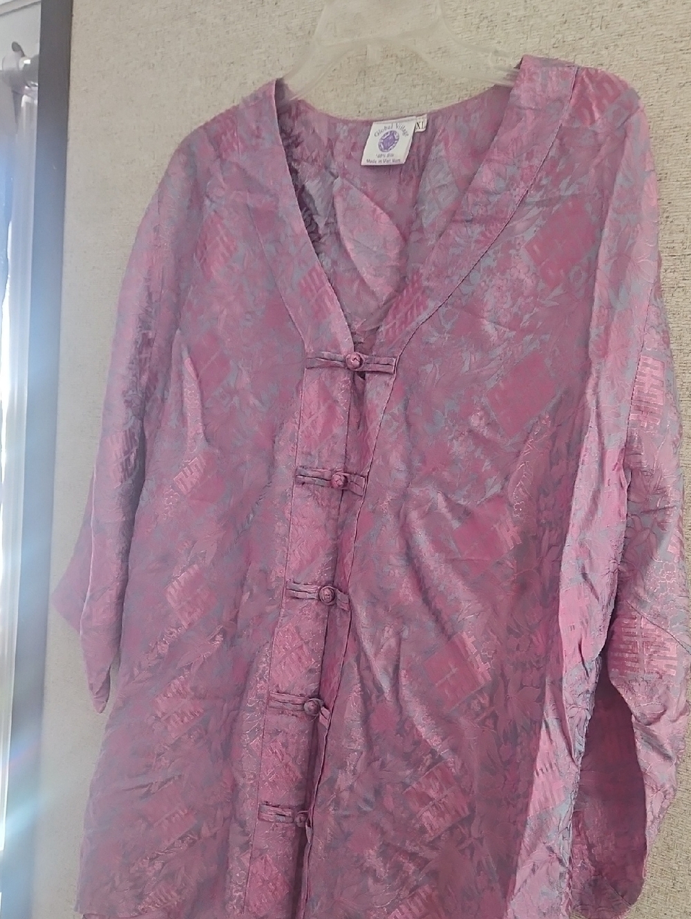 Women's Pink Patterned Tunic - Unbranded